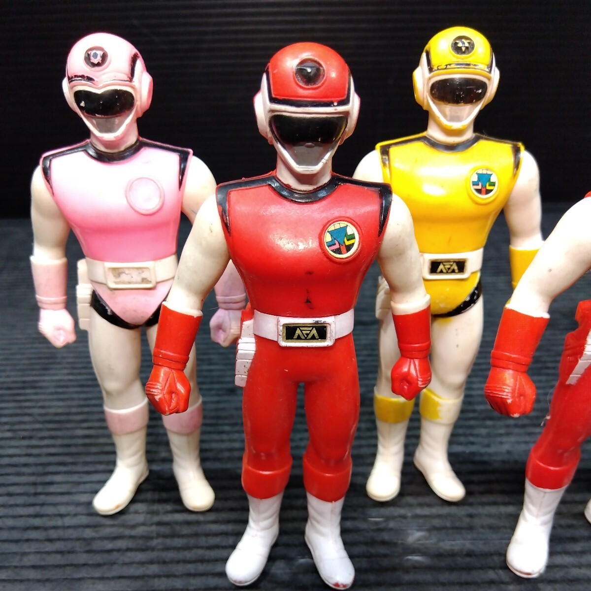 5体まとめて 超新星フラッシュマン ソフビ人形 フィギュア バンダイ
