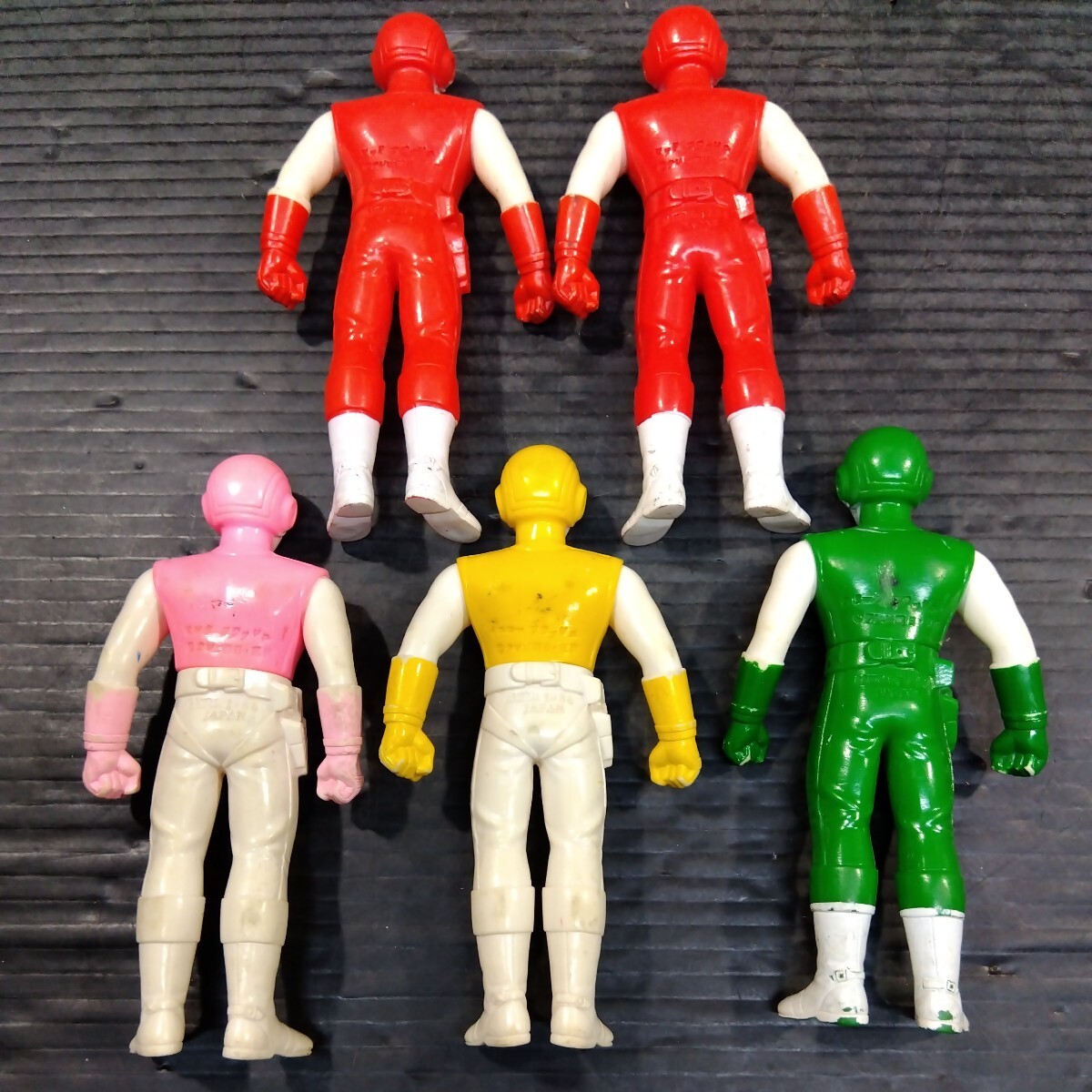 5体まとめて 超新星フラッシュマン ソフビ人形 フィギュア バンダイ