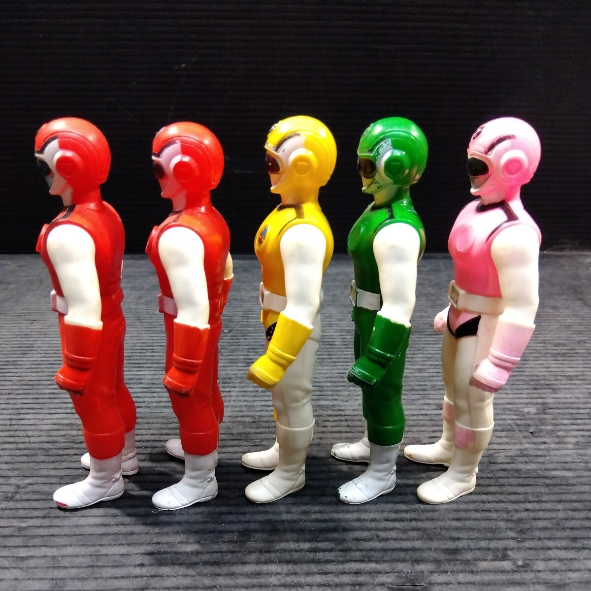 5体まとめて 超新星フラッシュマン ソフビ人形 フィギュア バンダイ