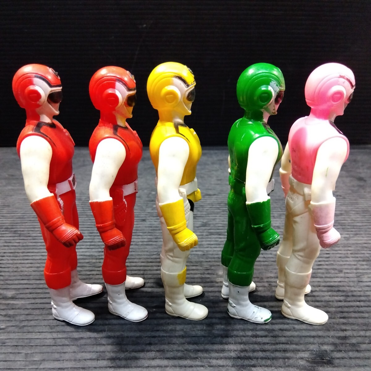 5体まとめて 超新星フラッシュマン ソフビ人形 フィギュア バンダイ