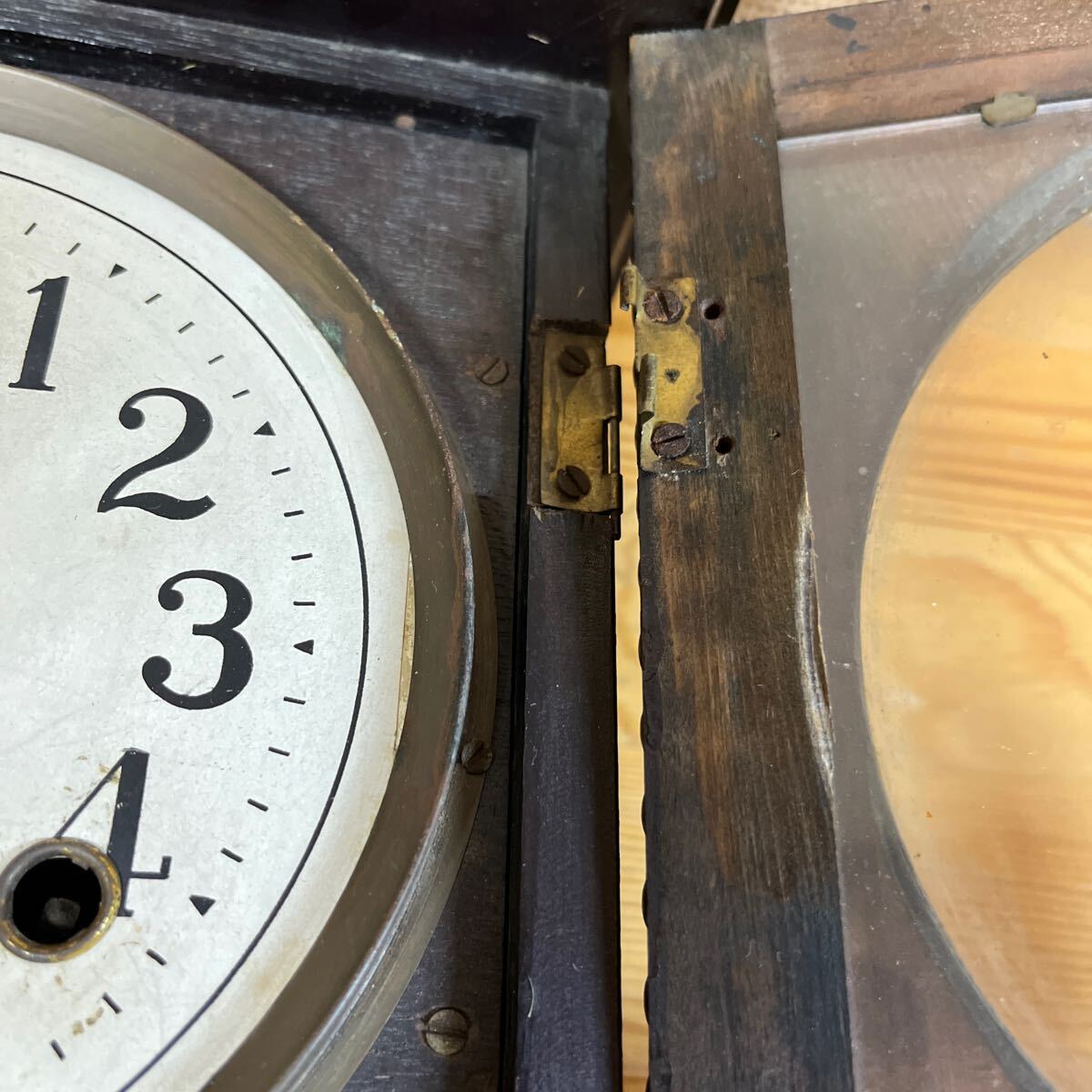 TRADE MARK 柱時計 アンティーク 振り子時計 古時計 昭和レトロ 掛時計 ゼンマイ式 u896_8