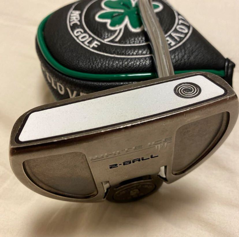 オデッセイ2ball 2ボール ゴルフパター ホワイトアイス　中古美品　掘り出し物　初代モデル　レア　貴重品　状態良好　34インチ_4