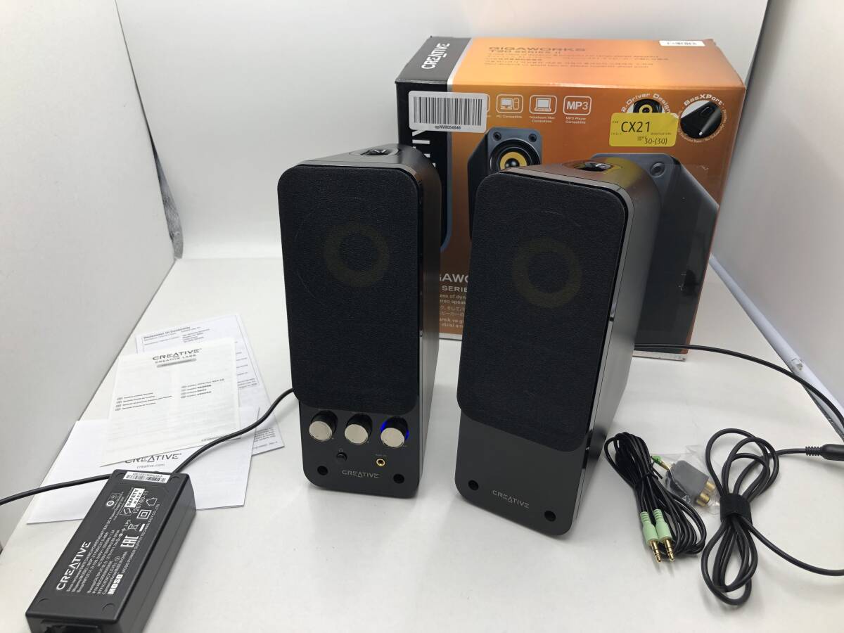 2503 Creative GigaWorks T20 Series II GW-T20-IIR ブラック PC用スピーカー アナログ接続 ...