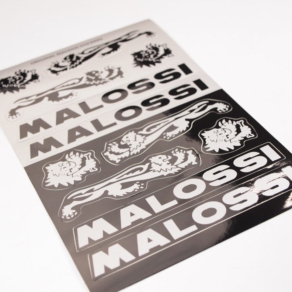 Sticker Set MALOSSI マロッシ ステッカーセット Vespa Lambretta 50s ET3 GTS LX PX200E ...