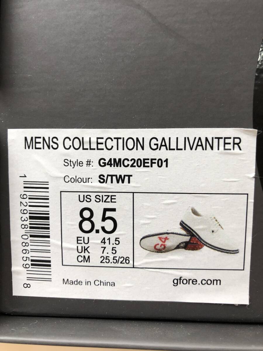 新品未使用 ジーフォア G/FORE MENS ゴルフシューズ GALLIVANTER US SIZE 8.5 （25.5/26cm）_6