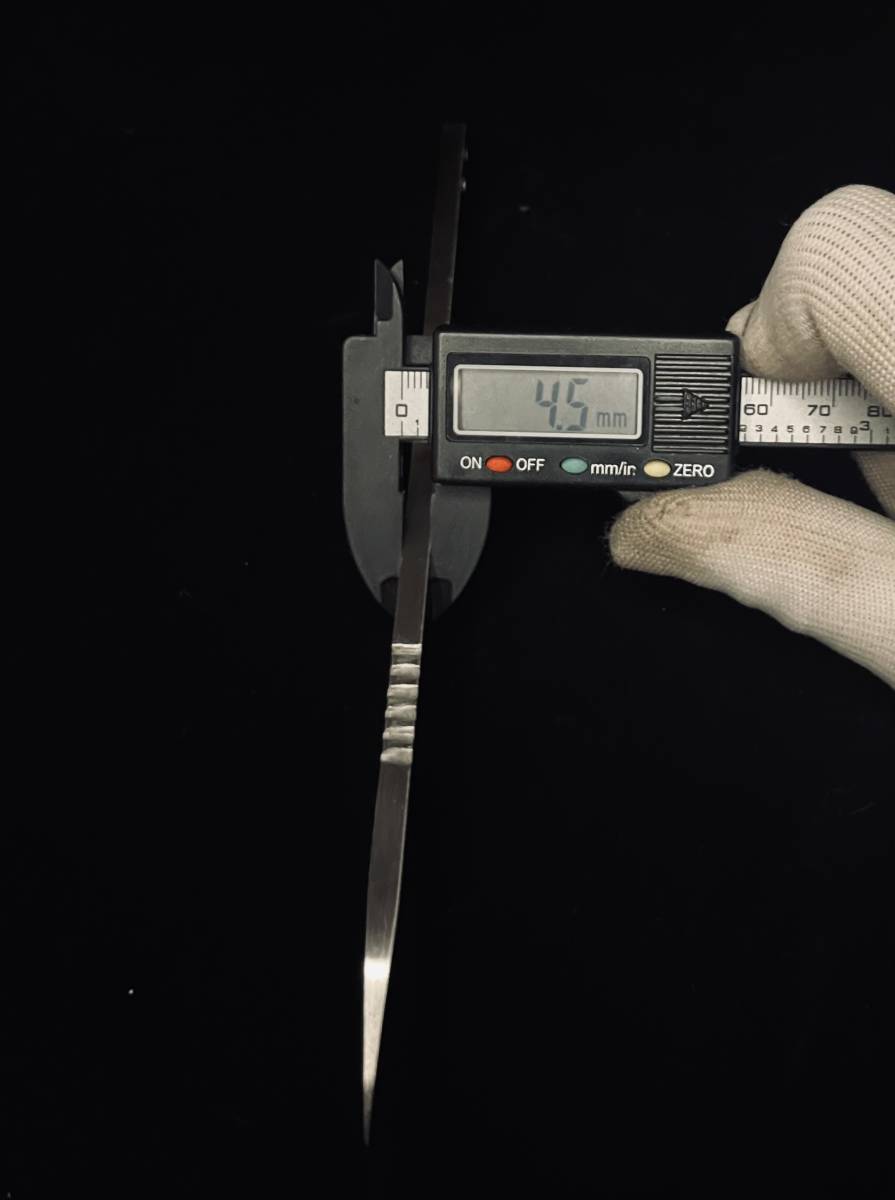 ［3-3-1#B］直刃　フィッシングナイフ　血抜き　鱗取り　アウトドア　釣り　　締め　狩猟　サバイバル　アウトドア　キャンプ_7