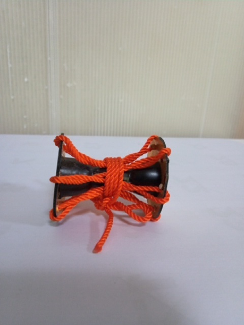 @@@ ミニ　つづみ　ミニ鼓　小鼓　和楽器　インテリア　雑貨　雅楽　能楽　アート　オブジェ　ディスプレィ　横幅3.9cm　高さ4.8cm_4