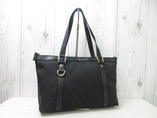 極美品 GUCCI グッチ アビーライン GGキャンバス トートバッグ