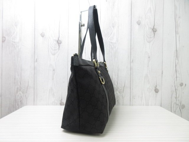 極美品 GUCCI グッチ アビーライン GGキャンバス トートバッグ