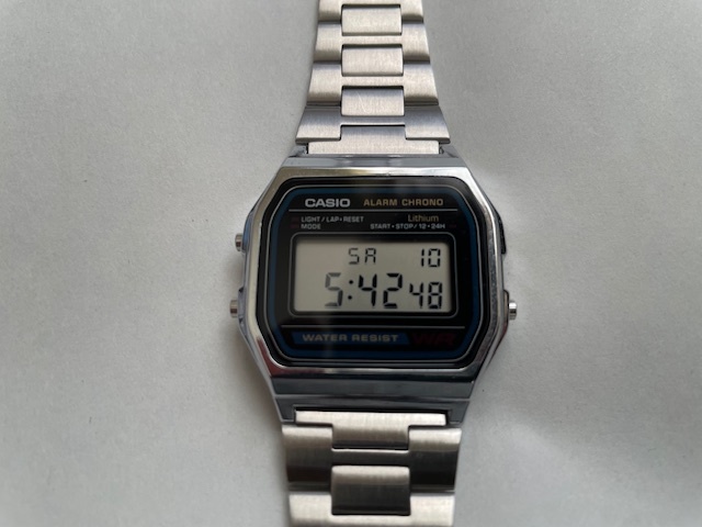 ★美品【カシオ★デジタル腕時計★593】A158W★レトロ★CASIO★_1