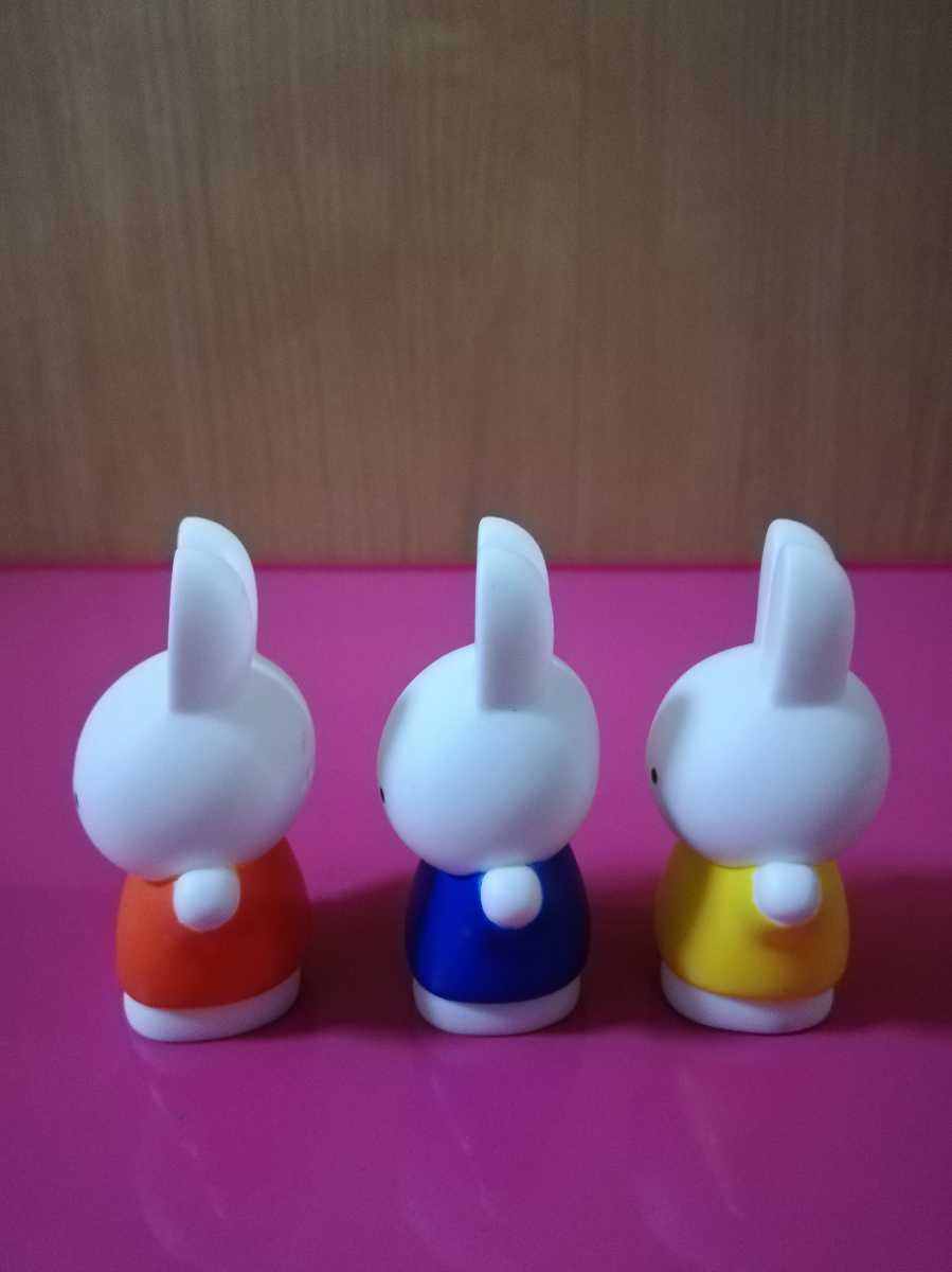 即決！ミッフィー ソフトマスコット 指人形 ソフビ フィギュア うさこちゃん 3種類セット 同梱可能！ゆびにんぎょう_2