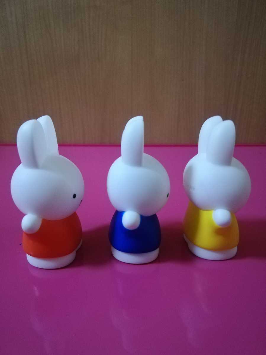 即決！ミッフィー ソフトマスコット 指人形 ソフビ フィギュア うさこちゃん 3種類セット 同梱可能！ゆびにんぎょう_4