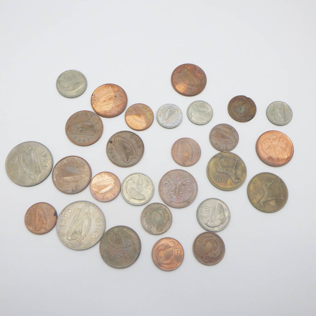 24-H-132 アイルランド コイン 硬貨 1ポンド 1/2/5/10/20ペンス まとめ
