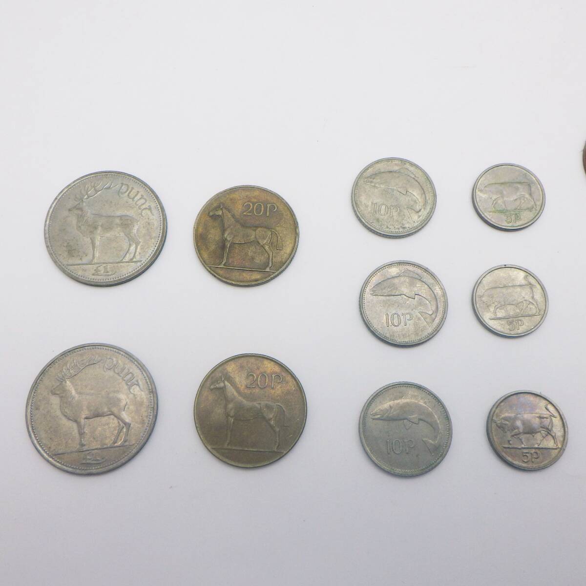24-H-132 アイルランド コイン 硬貨 1ポンド 1/2/5/10/20ペンス まとめ