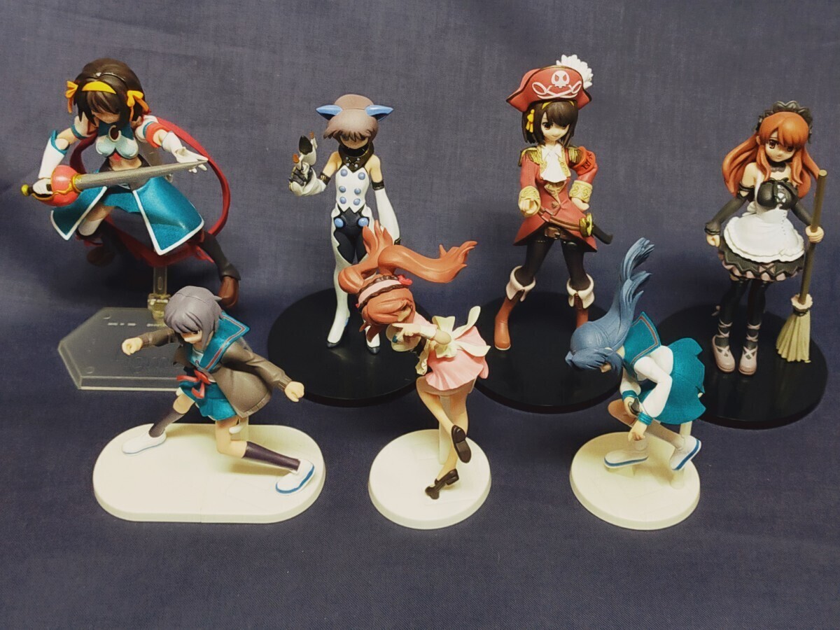 涼宮ハルヒ 朝比奈みくる ほか フィギュア 7体 まとめて _1