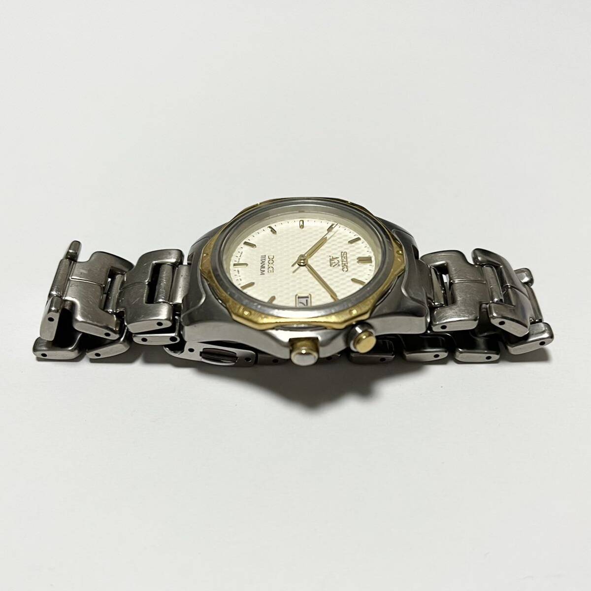SEIKO DOLCE セイコー ドルチェ AGS 3M22-0A70 18KTベゼル チタン 