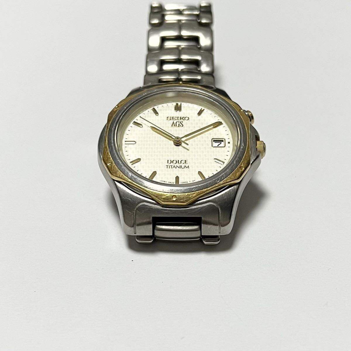 SEIKO DOLCE ドルチェ AGS セイコー 18KT ベゼル - 3M22-0A70 ☆ Yahoo 