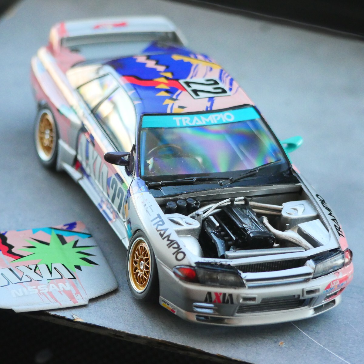 タミヤ アクシア スカイラインGT-R R32 グループA 1/24組み立て済み