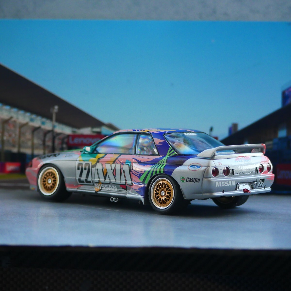 タミヤ アクシア スカイラインGT-R R32 グループA 1/24組み立て済み