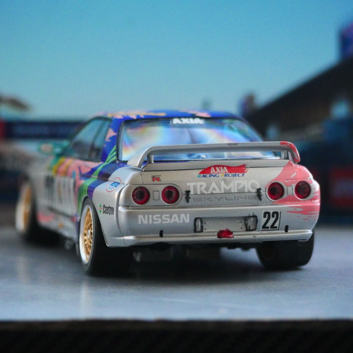 タミヤ アクシア スカイラインGT-R R32 グループA 1/24組み立て済み