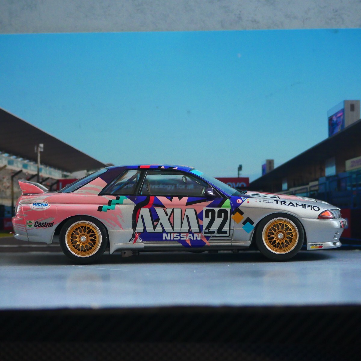 タミヤ アクシア スカイラインGT-R R32 グループA 1/24組み立て済み