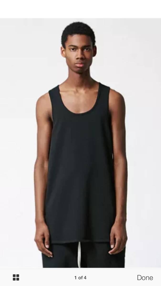 JULIUS◇_7/タンクトップ/1/コットン/ブラウン/無地 JULIUS TANKTOP