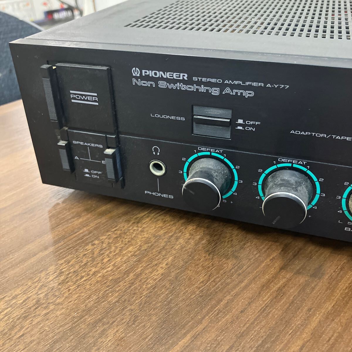 E/J12519】PIONEER A-Y77 ステレオアンプ 通電確認済(パイオニア