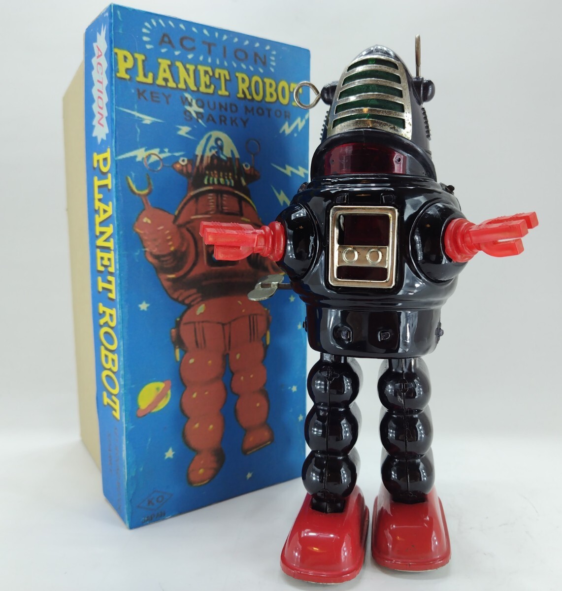 当時物、プラネットロボット、吉屋玩具日本製。1960年代、中古品です