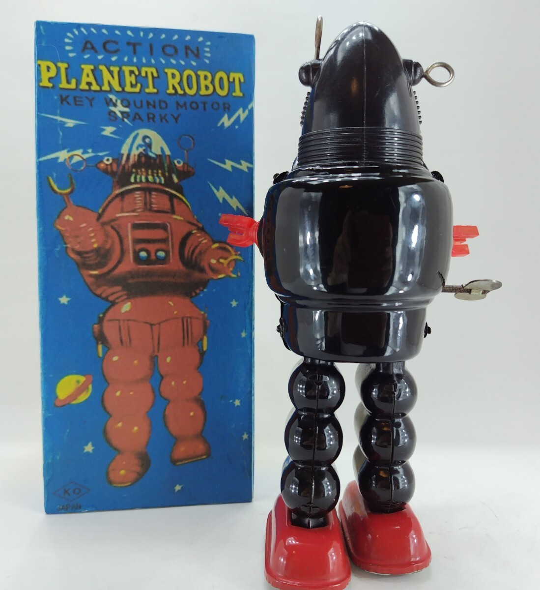 当時物、プラネットロボット、吉屋玩具日本製。1960年代、中古品です