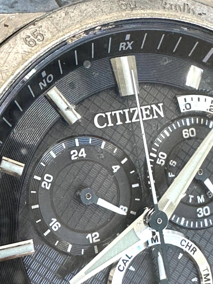 ジャンク　CITIZENシチズン E610-T018505 GN-4W-S12G 1円スタート!!CITIZEN シチズン 電波ソーラー時計 GN-4W-S→12G E610