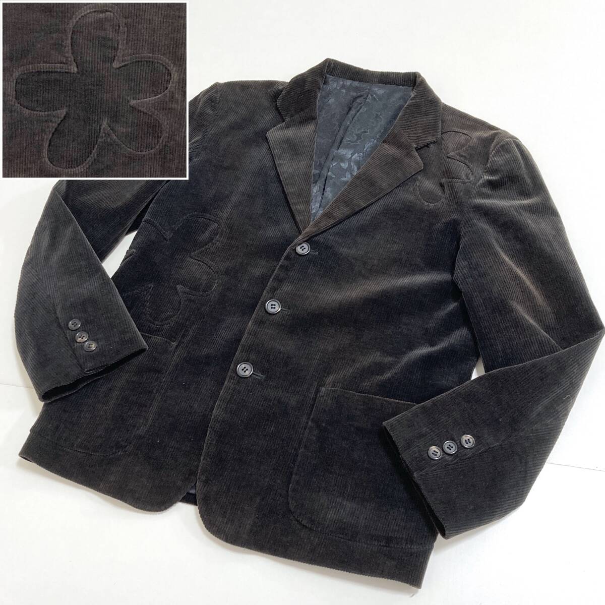 初期 UNDERCOVER 01AW 宝飾期 花 切替 コーデュロイ ジャケット 