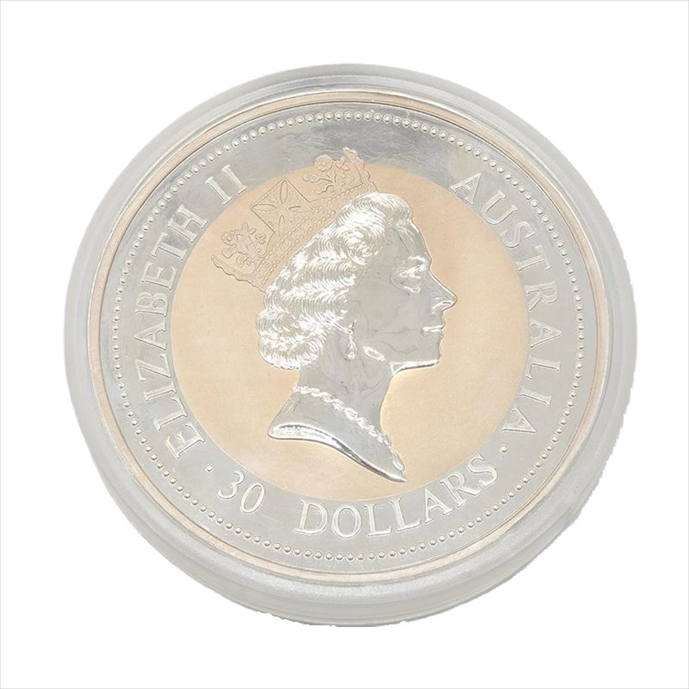 オーストラリア クッカバラ カワセミ 30ドル銀貨 1995年 純銀 1000g