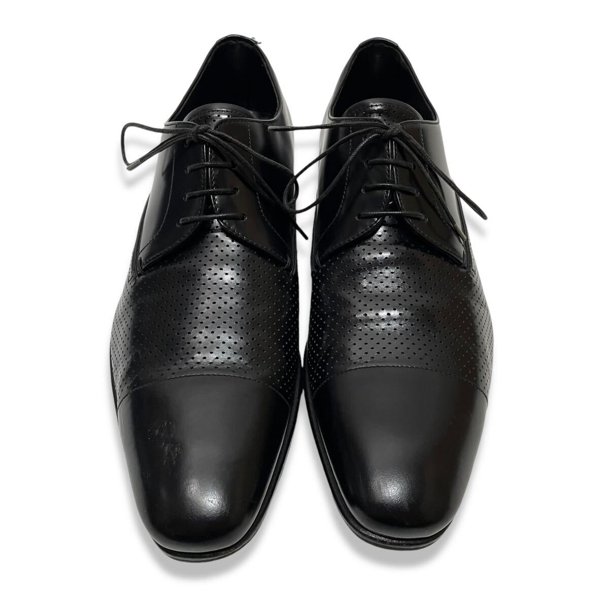 22 正規品 PRADA プラダ EB 011 パンチングレザー レースアップ ドレス 