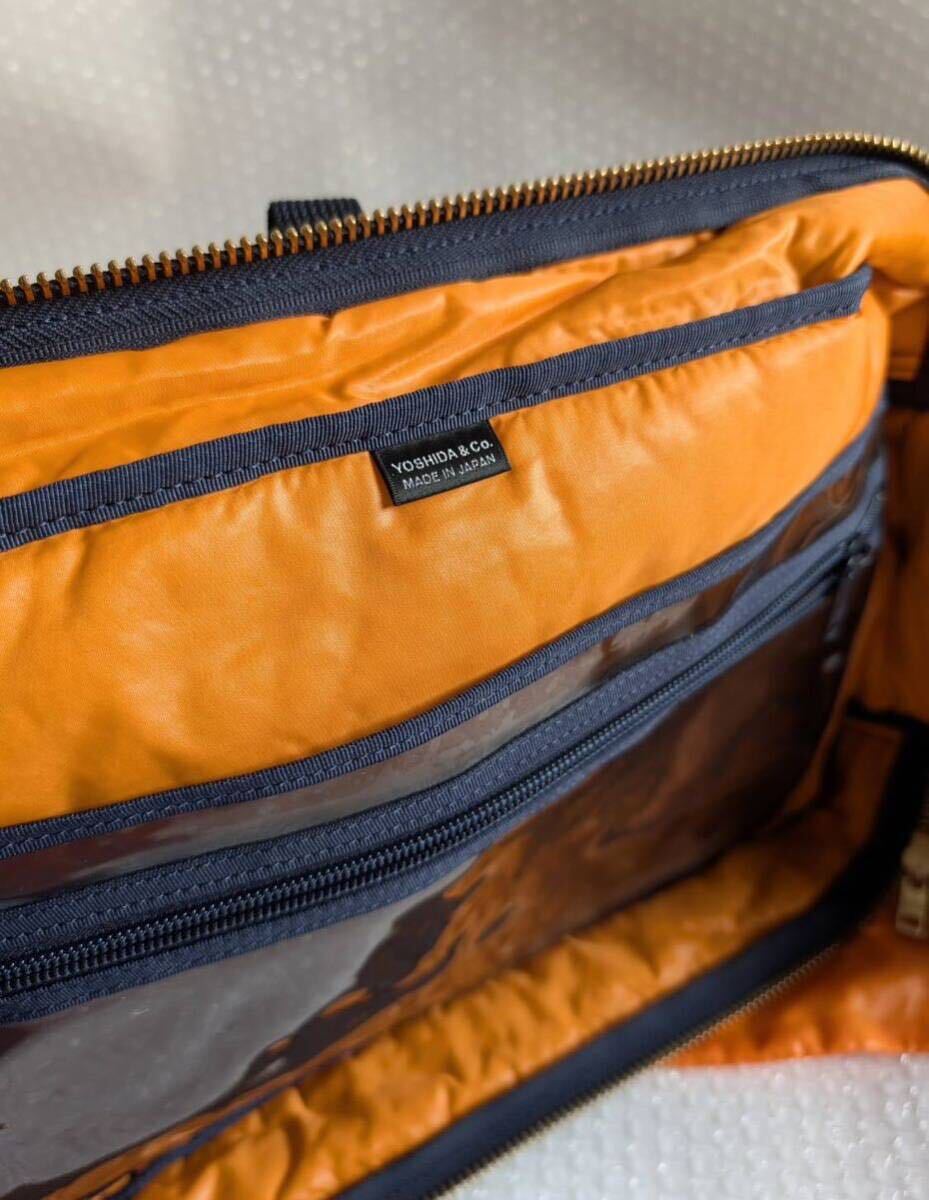 美品 3WAY PORTER TANKER ポーター タンカー バッグ アイアンブルー