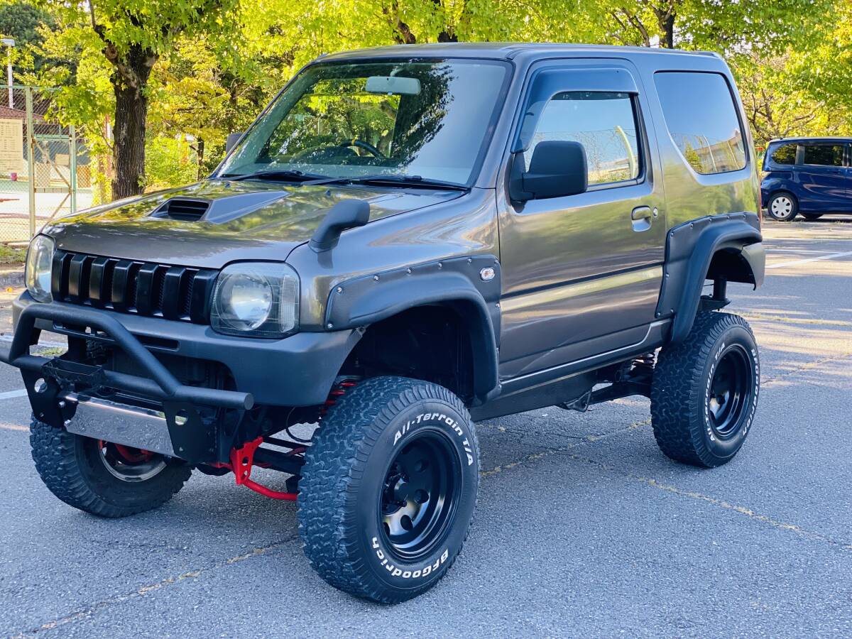 スズキ ジムニー リフトアップカスタム JB23W ＊車検令和8年9月＊ターボ＊ ナビ＊クロカン SUV 大幅リ フトアップ 5速 MT 4WD_1