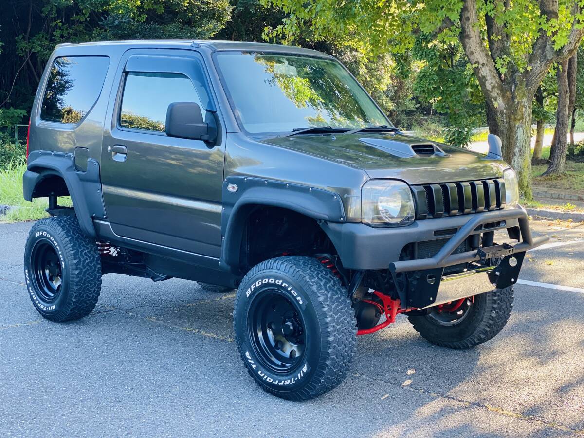 スズキ ジムニー リフトアップカスタム JB23W ＊車検令和8年9月＊ターボ＊ ナビ＊クロカン SUV 大幅リ フトアップ 5速 MT 4WD_4