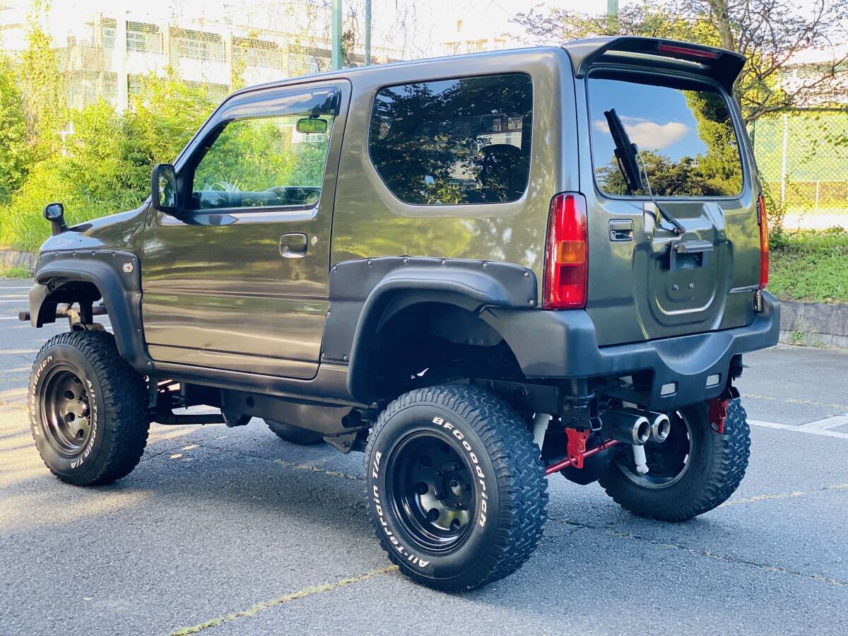 スズキ ジムニー リフトアップカスタム JB23W ＊車検令和8年9月＊ターボ＊ ナビ＊クロカン SUV 大幅リ フトアップ 5速 MT 4WD_8