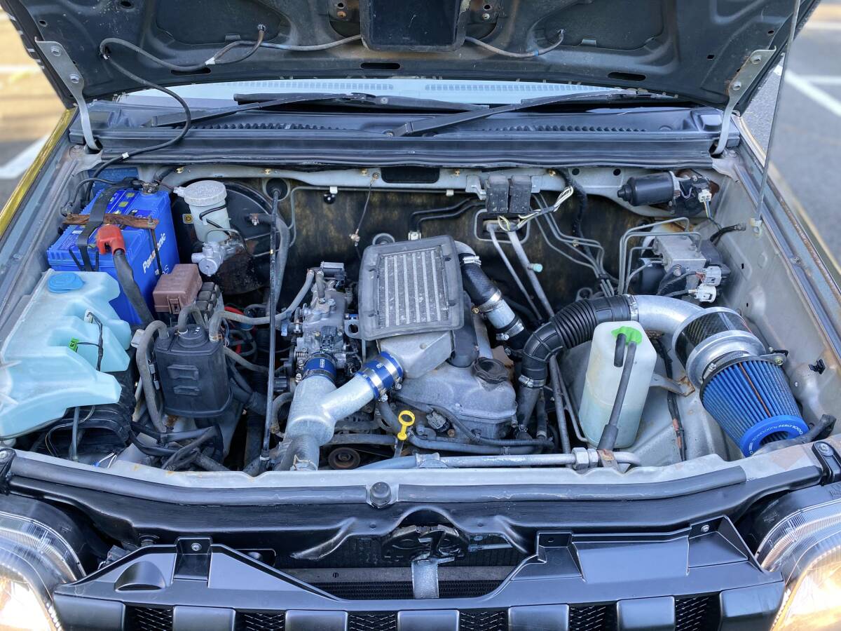 スズキ ジムニー リフトアップカスタム JB23W ＊車検令和8年9月＊ターボ＊ ナビ＊クロカン SUV 大幅リ フトアップ 5速 MT 4WD_9