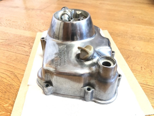 モンキー Dax 当時物 浮き文字 クラッチカバー OH済 ☆ 当時物 ホンダ 純正 6V 浮き文字 マニュアル クラッチカバー バフ
