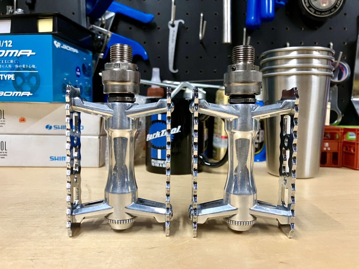 三ヶ島製作所 SYLVAN TOURING NEXT Ezy シルバー 脱着 中古美品 MKS 三ヶ島 SYLVAN TOURING NEXT EZY SUPERIOR 着脱ペダル