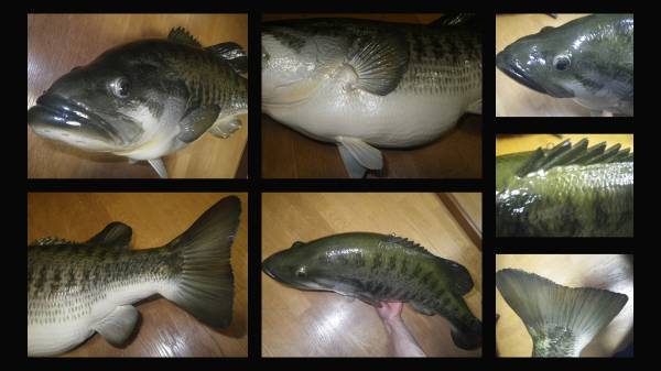 ブラックバス フィギュア (検 メガバス ヘドン 道楽 魚 剥製(ONE PIECE 
