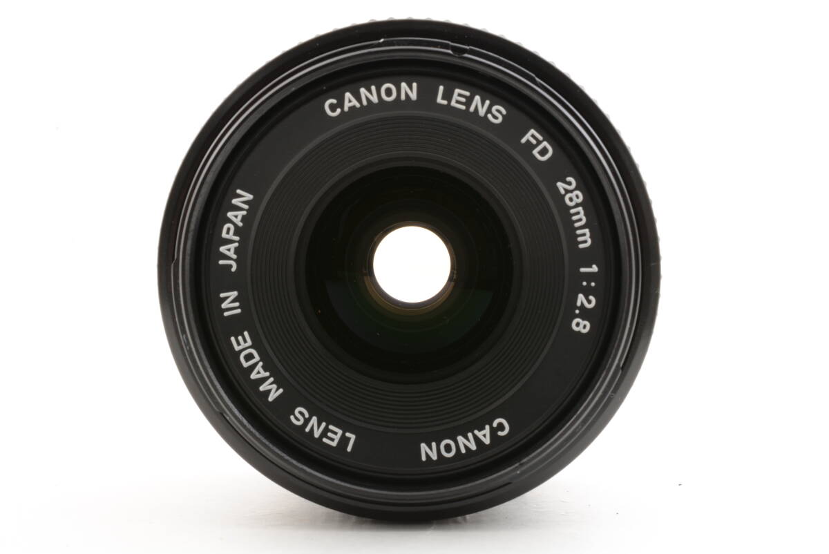 キャノン Canon NEW FD 28mm f2.8 MF 一眼カメラレンズ フード付 管