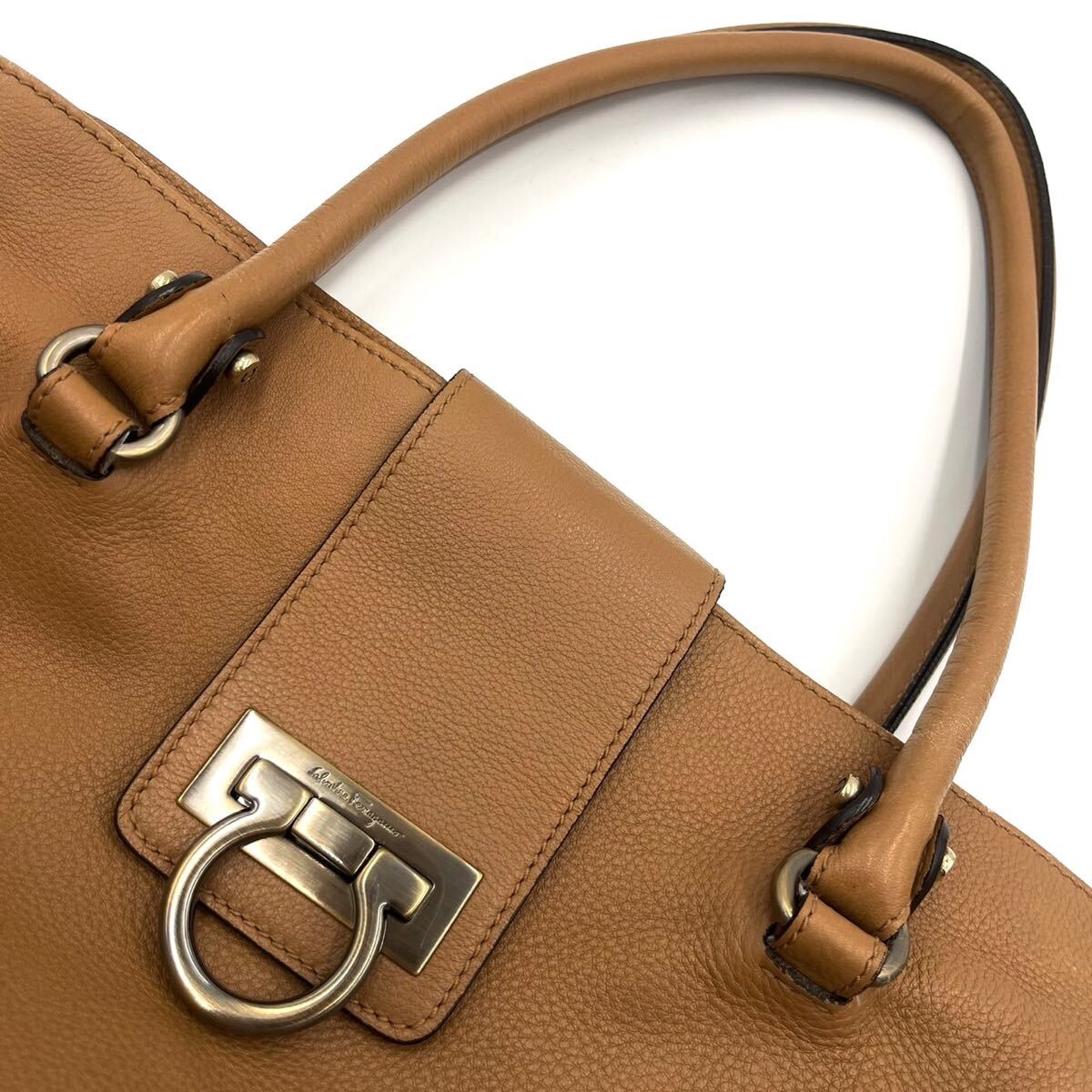 1円/極美品○ フェラガモ Salvatore Ferragamo トートバッグ ビジネス