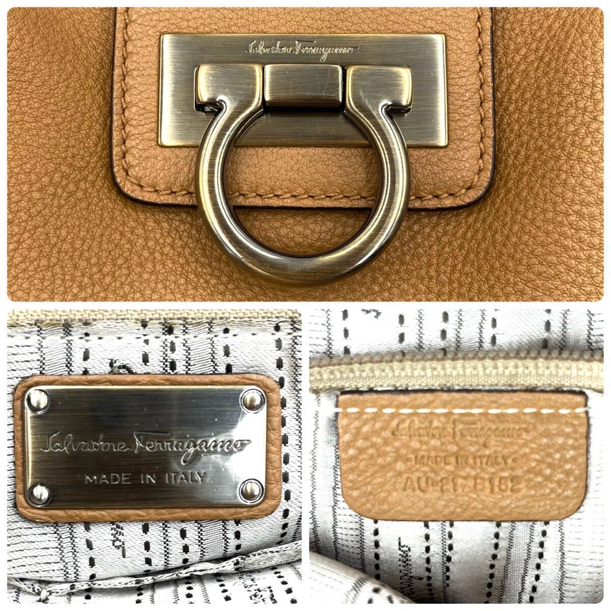 1円/極美品○ フェラガモ Salvatore Ferragamo トートバッグ ビジネス