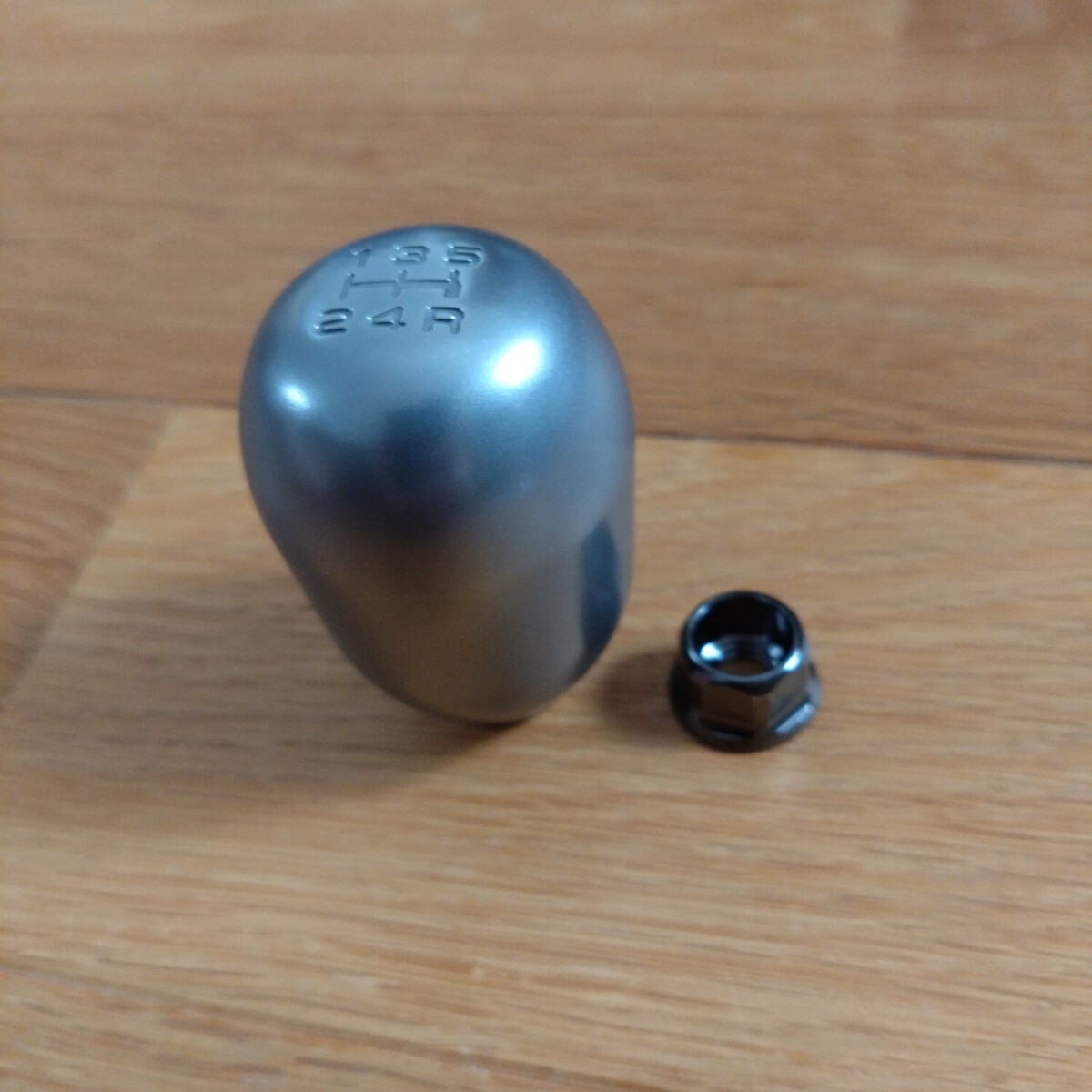 チタンシフトノブ ホンダ インテグラ シビック タイプRレプリカ　八宝屋　M10×1.5 純正ナット付き_2