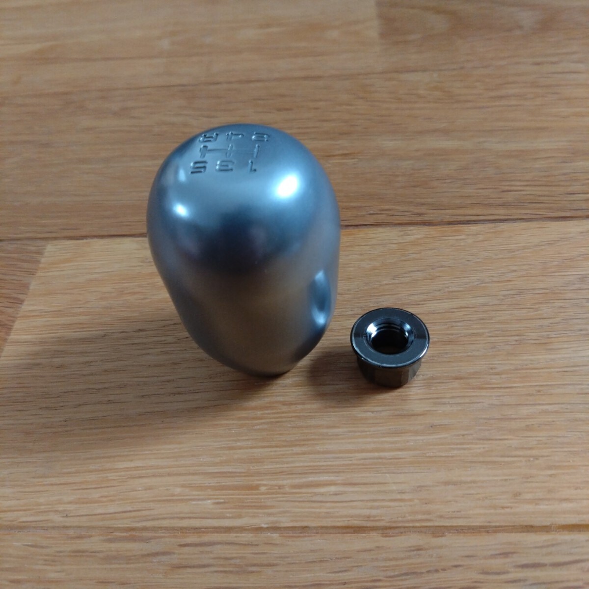 チタンシフトノブ ホンダ インテグラ シビック タイプRレプリカ　八宝屋　M10×1.5 純正ナット付き_3