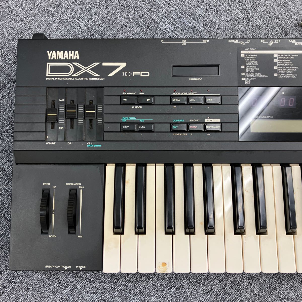 YAMAHA DX7ⅡFD ヤマハ シンセサイザー 付属品あり　Y9/29_2