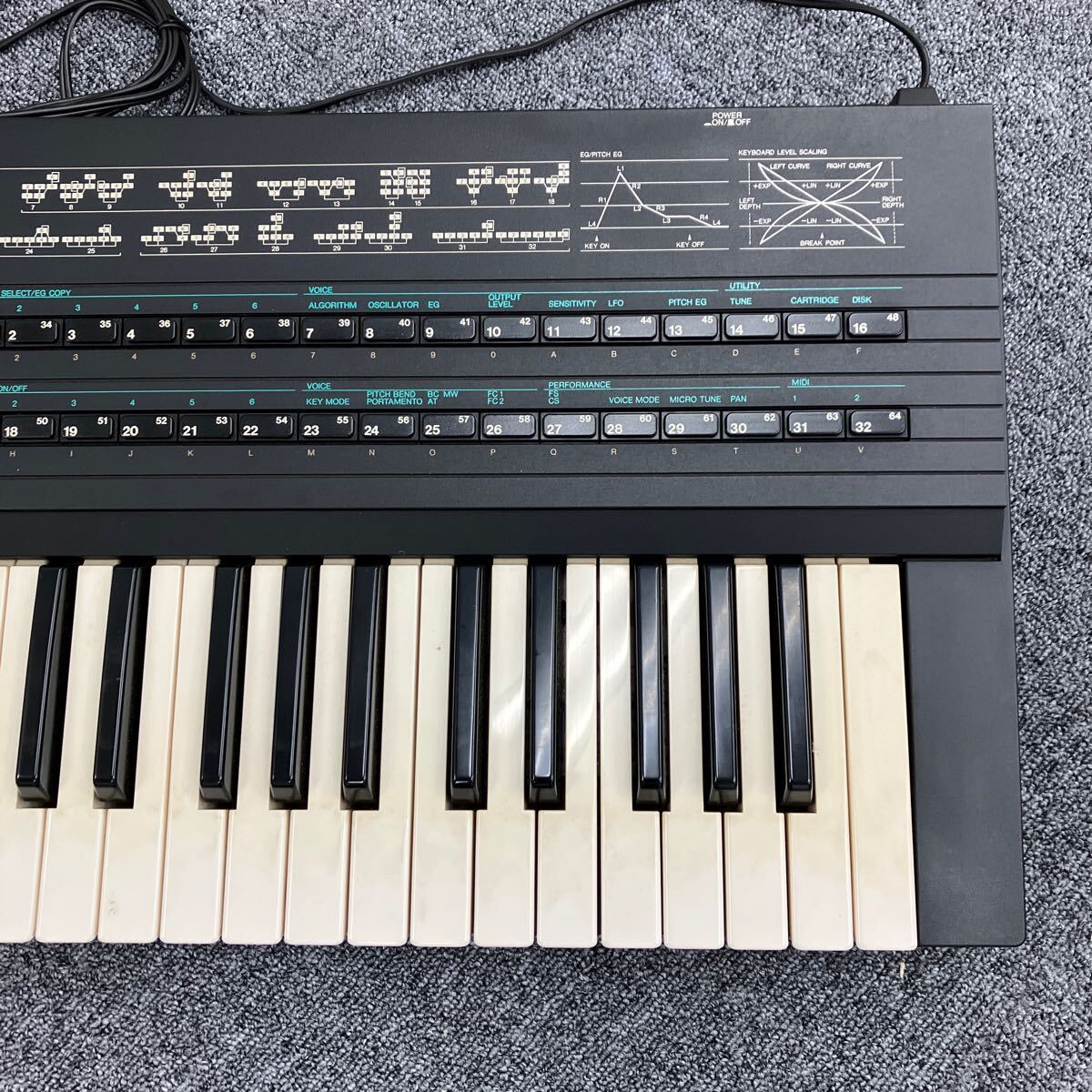 YAMAHA DX7ⅡFD ヤマハ シンセサイザー 付属品あり　Y9/29_4