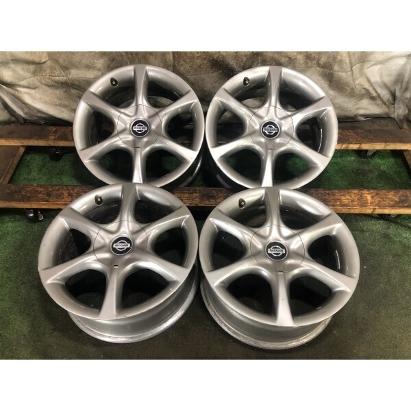 スカイライン ER34 日産 4本セット 純正ホイール17×7.5J ホイール」の