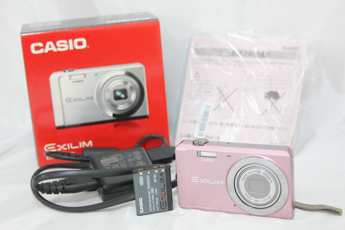 返品保証】 【元箱付き】カシオ Casio Exilim EX-ZS5 ピンク 5x 